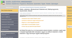 Desktop Screenshot of edzestervezes.hu