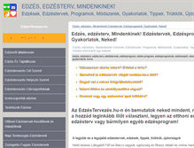 Tablet Screenshot of edzestervezes.hu